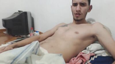 Manons Colombian Boy Delivers Hot Cum Shots in Daily Masturbation Routine!