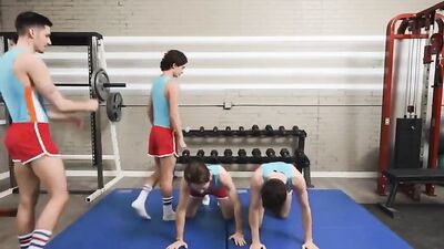 2 Boys Fuck - Ultimate Bareback Oral Handjob Cumshots