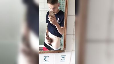 Gay Porn Mirror Selfie: Big Cocks Action Amateur