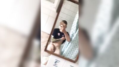 Gay Porn Mirror Selfie: Big Cocks Action Amateur