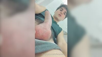 Young Teen Jock Cum Shots in the Bathroom