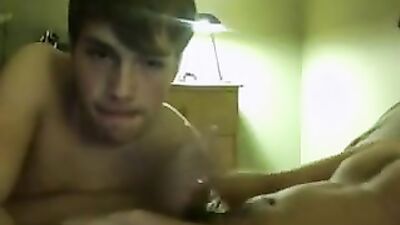 Step Sons Oral Delight with Daddys Hand Job Pleasure