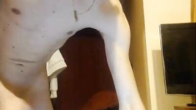 Big Cock Hung Guy Standing Solo - Amateur Gay Porn Video!