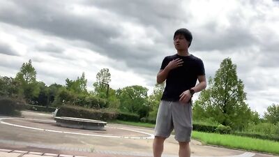 Japanese Boy Endlicheri0929: Public Wanking in the Streets