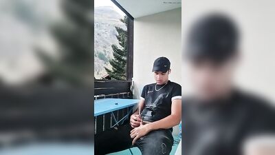 Gay Porn: The Ultimate Balcony Urination Experience - Hardcore and Exclusive!