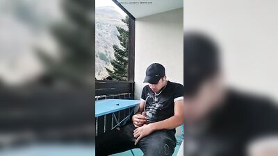 Gay Porn: The Ultimate Balcony Urination Experience - Hardcore and Exclusive!