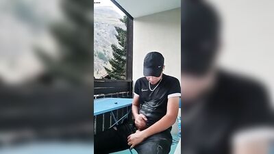 Gay Porn: The Ultimate Balcony Urination Experience - Hardcore and Exclusive!