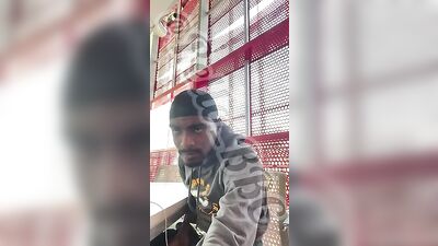 Black cock jerking off in public library - Almost caught!