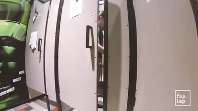 Russian Amateur Risky Jerk Off in Public Place - Almost Caught!