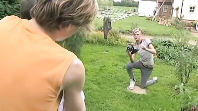 Gangbang Bareback Twinks in the Great Outdoors!