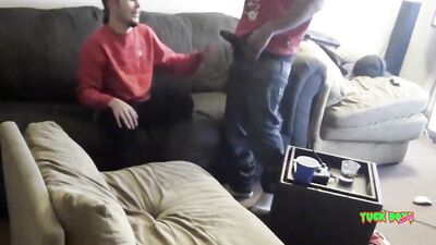 Black Twink Oral Delight with White Spycam Catch!