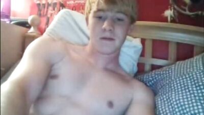 Stroking Blonde - Gay Webcam Solo