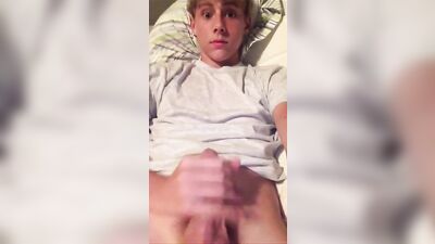 Hot blonde german naked in bed