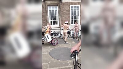 Bristol Helmet Dancer: Public Outside Porn