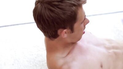 Gay Twink Threesome: Neighborboy Loves Public Outside Action