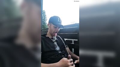 Pissing at the balcony 2