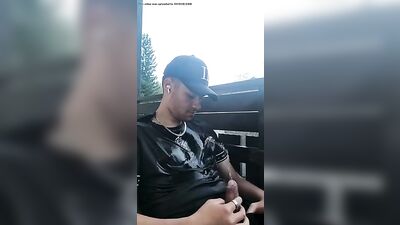 Pissing at the balcony 2