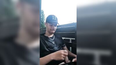 Pissing at the balcony 2