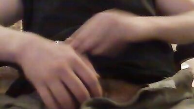 Making Pierced Webcam Cum Over My Shirt