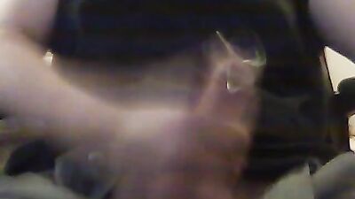 Making Pierced Webcam Cum Over My Shirt