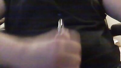 Making Pierced Webcam Cum Over My Shirt