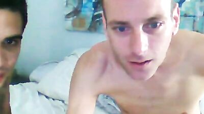 Gay Bedroom Antics - Amateur Handjob Action with Couple!