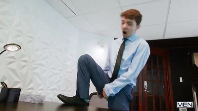 Office Seduction - Hot Gay Couple Friends Fuck and Show Off!