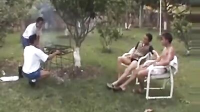 Gay BBQ Fest: Hot Action & Group Sex!