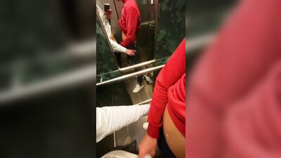 Gay Elevator Fun: Smooth Twink Amateurs Porn!