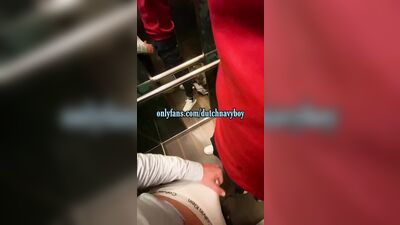 Gay Elevator Fun: Smooth Twink Amateurs Porn!