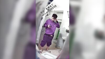 Pissing in the Toilet Cam: Asian Straight Boys Voyeur Web-Cam Gay Porn!