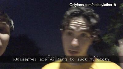 Latino Boys Having Fun After College