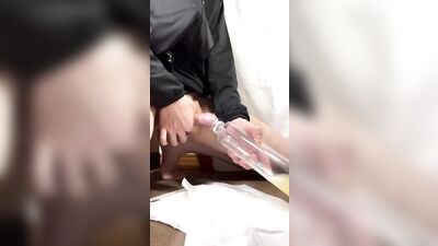 【Post every day in June! 】Male college student plastic bottle masturbation 10-day record Day 8 It
