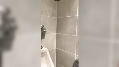 Peeing In a High Arc Into the Urinal - Pissing all Over the Place like An Asshole and Loving It