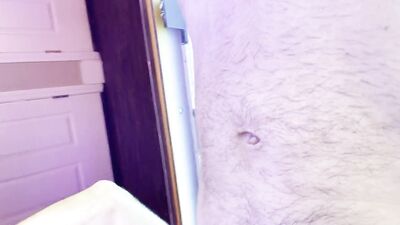 Cam Crest Shows his Cock in a Tanning bed