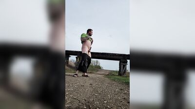 Swinging my big dick out in public in slow motion ????