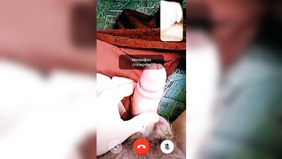 Теребонькаем дрочим свои члены с другом по видеосвязи видеозвонку в вк #4