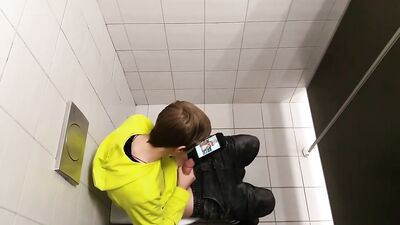 Young Spy Cam in Public Bathroom Boys Porn Revisited - Big Cocks and Solo Cum Shots