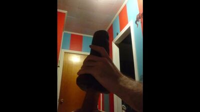 hung tiwnk fucks fleshlight