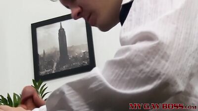 Classy boss Parker Wright seduced by young Damien Lefebvre