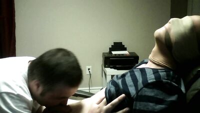 Sucking cute straight guy while bound and gagged