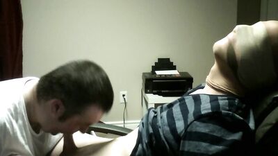 Sucking cute straight guy while bound and gagged