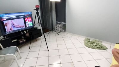 Caught My Boyfriend Watching Porn And Made Him Suck Me