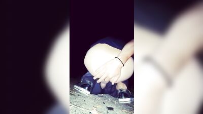 After visit at the gay bar twink ended up pushing out 4 loads on his way home