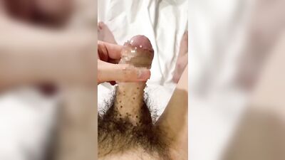 【Post every day in September! 】Male college student masturbate with a condom (2/2) close-up shooting