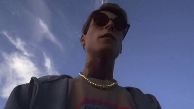 summer cycling. hot blowjob while cycling