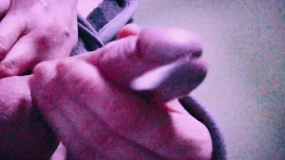 Cumshot squirting over the sound of an Anal gangbang compilation video