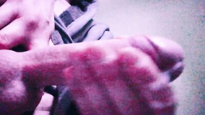 Cumshot squirting over the sound of an Anal gangbang compilation video