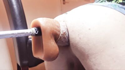 TWINK POV FUCKING MACHINE HUGE DILDO DEEP