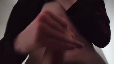 I masturbate on your chest and cum on you (POV)